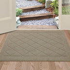 BEQHAUSE Dirt Trapper Door Mat 24" x 36", Doormat Non-Slip Entryway Rugs by BEQHAUSE