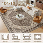 10x12 Washable Area Rug, Large Rugs - Image 5