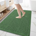 OLANLY Large Bathroom Rugs 59x35, Extra Soft Absorbent Chenille Bath Rugs by OLANLY