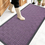 OLANLY Front Door Mat Outside Entrance 59x23, Heavy Duty Sturdy Natural Rubber by OLANLY