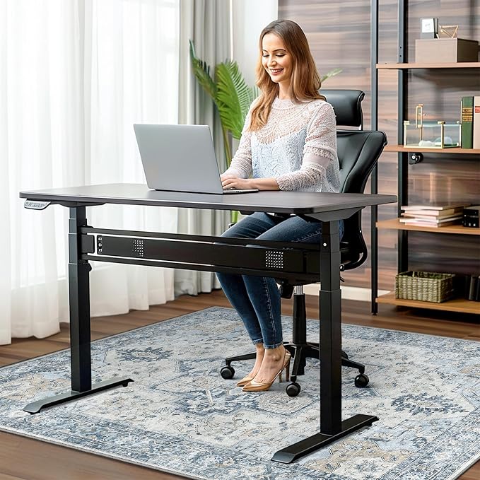 48"x60" Office Chair Mat for Hardwood Tile Floor, Under Desk Carpet Protector - Image 2