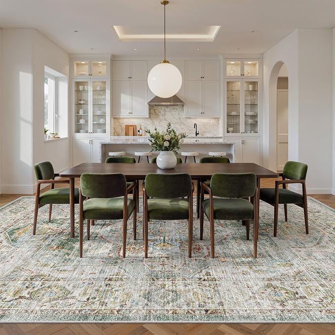 befbee 9x12 Area Rug, Ultra-Thin Washable Rugs - Image 8