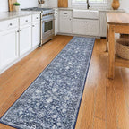 KILOCOCO Runner for Hallway 2x10 Runner Rug Printed Vintage Floral Washable Rug - Image 7