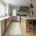 Greyish Beige Runner Rugs 2x6 for Hallway Kitchen Bedroom Beside Laundry Room by BILEEHOME