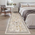 Madane Runner Rug 2'6''x8' Kitchen Runner, Hallway Runner Printed Vintage - Image 4