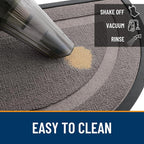 OLANLY Half Circle Door Mat Indoor Outdoor Entrance Welcome, Waterproof - Image 6