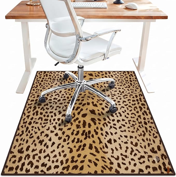 36"x48" Office Chair Mat for Hardwood Tile Floor, Under Desk Carpet Protector by BESBLEE