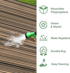 GENIMO Outdoor Rug for Patio Clearance, Lightweight Waterproof RV Camping Mat - Image 6