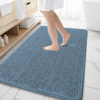 OLANLY Large Bathroom Rugs 59x35, Extra Soft Absorbent Chenille Bath Rugs by OLANLY