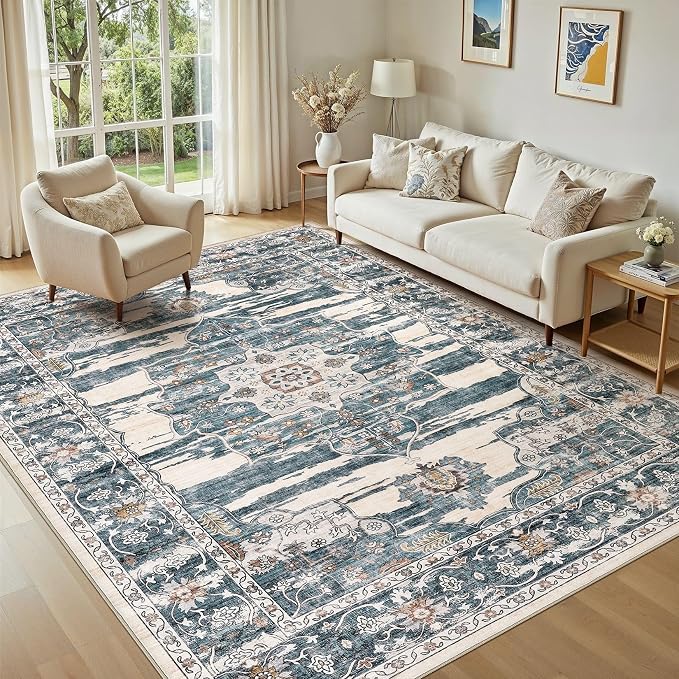 Washable 5x7 Area Rug for Living Room - Image 9