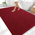 OLANLY Large Bathroom Rugs 70x46, Extra Soft Absorbent Chenille Bath Rugs by OLANLY