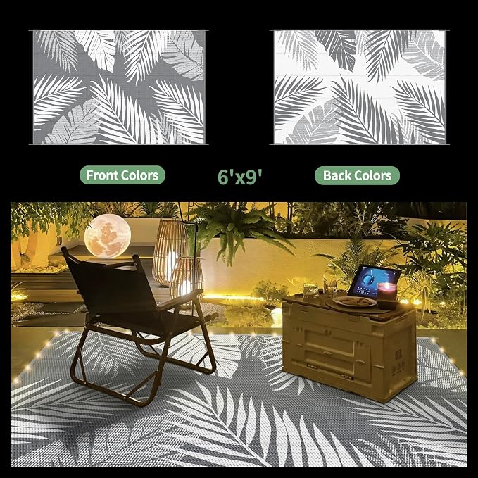 GENIMO Outdoor Rug 6' x 9' Waterproof - Image 2