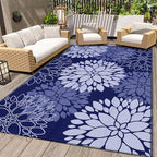 LuxStep Outdoor Rug Waterproof Outdoor Plastic Straw Rug Reversible Patio Rug by LuxStep