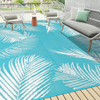 Pauwer Waterproof Outdoor Rug 9x12, Reversible Plastic Straw Patio Camping Rug by Pauwer