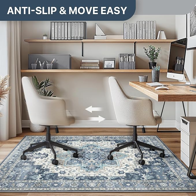 36"x60" Office Chair Mat for Hardwood Tile Floor, Under Desk Carpet Protector - Image 4