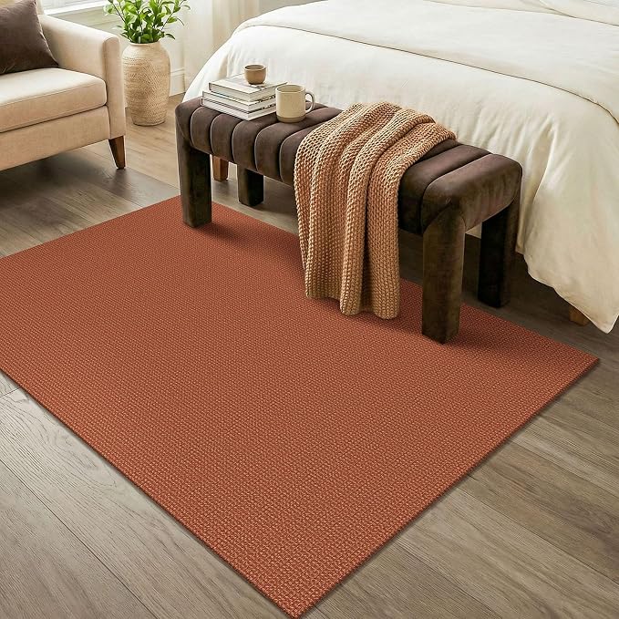 KOZYFLY Washable 4x6 Entry Woven Area Rug, Braided Throw Rugs - Image 8