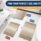 OLANLY Small Bathroom Rugs Mat 24x16, Extra Soft Absorbent Microfiber Bath Rugs - Image 2