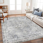 CHAMPLANT Washable Area Rug 4'x6' Vintage Traditional Floor Cover Foldable Thin - Image 2