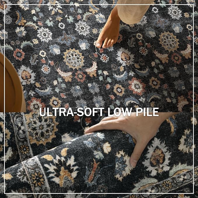 Washable Runners for Hallways Kitchen Rug: 2'6"x8' Runner Rugs Stain Resistant - Image 5