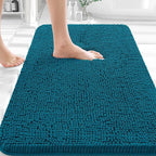 OLANLY Bathroom Rugs 35x24, Extra Soft Absorbent Chenille Bath Rugs, Rubber by OLANLY