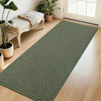 BEQHAUSE Dirt Trapper Door Mat 32" x 72", Non-Slip Washable Doormats Entrance by BEQHAUSE