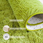 Tepook Fluffy Grass Green Rugs for Living Room Bedroom, 9x12 Soft Area Rug Moss - Image 5