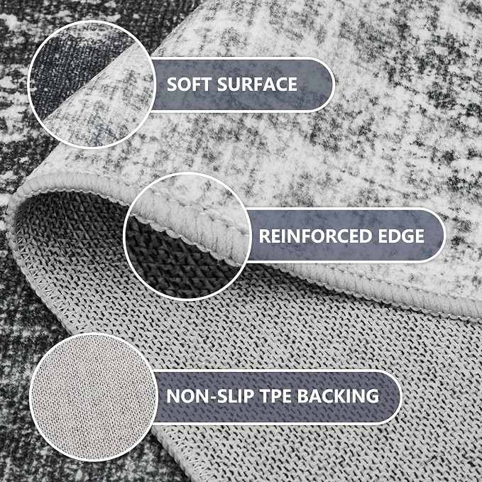5x7 Washable Area Rugs - Image 5