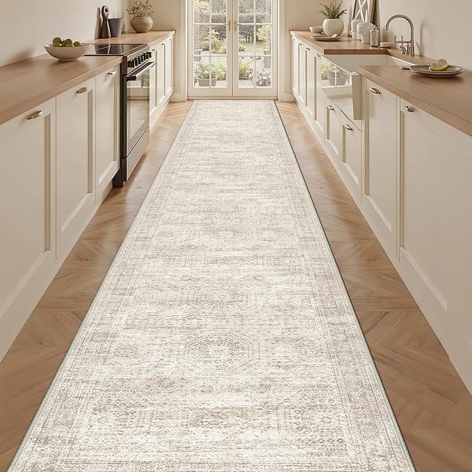3x16 Washable Runner Rug for Hallway, Non-Slip Long Hallway Runner for Entryway by Restydon