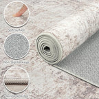 Area Rugs 6x9 Living Room: Large Soft Washable Rug Modern Abstract Anti-Skid - Image 8