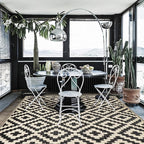 SAND MINE Reversible Mats, Plastic Straw Rug, Modern Area Rug, Large Floor Mat - Image 8