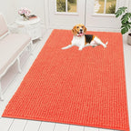 OLANLY Dog Door Mat for Muddy Paws 70x46, Ultra Absorbent Chenille Mud Doormat by OLANLY