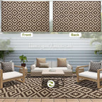 SAND MINE Reversible Mats, Plastic Straw Rug, Modern Area Rug, Large Floor Mat - Image 3