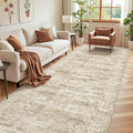 4x12 Runner Rug for Hallway, Low-Pile Wide Runner for Entryway, Long Washable by Restydon