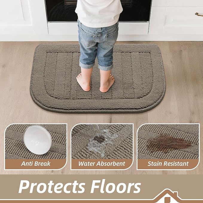 BEQHAUSE 30x18 Inch Kitchen Rug Mat Durable Kitchen Rugs Non-Slip Washable - Image 4