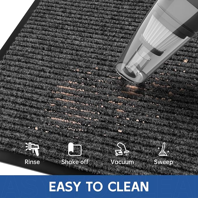 Front Door Mat, Commercial Entrance, Low Profile, Durable Rubber Backing - Image 5