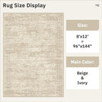 Soalmost Washable Area Rug 8x12, Large Soft Rugs - Image 5