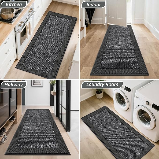 BEQHAUSE Indoor Door Mat 24" x 60", Dirt Trapper Door Mats Non-Slip Entryway - Image 8