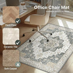 48"x60" Office Chair Mat for Hardwood Tile Floor, Under Desk Carpet Protector - Image 3