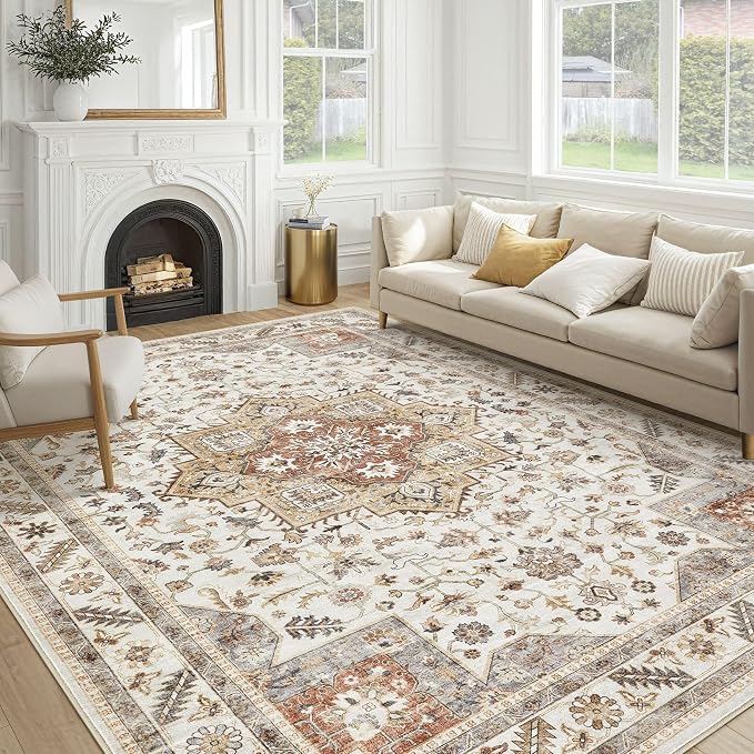 Vintage Living Room Area Rug 9X13 by COTILED