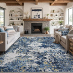 Area Rug 9x12 Living Room: Large Washable Rug - Image 10