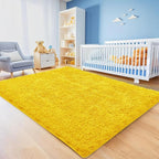 6x9 Yellow Area Rugs for Living Room, Large Fluffy Shag Rug for Bedroom Nursery - Image 4