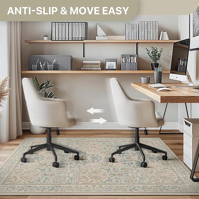 48"x60" Office Chair Mat for Hardwood Tile Floor, Under Desk Carpet Protector - Image 4