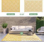 GENIMO Outdoor Rug for Patio Clearance, Lightweight Waterproof RV Camping Mat - Image 5