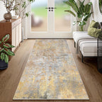 Beige Gold Rug Runners for Hallways Kitchen Non Slip Washable 2x6 Entryway by Acapet