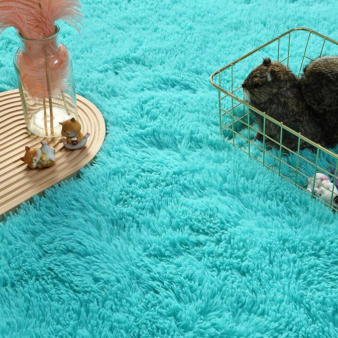 Andecor Soft Fluffy Bedroom Rugs, 4 x 6 Feet Indoor Shaggy Plush Area Rug - Image 4