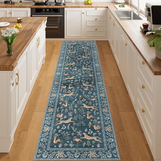 DUKINO Runner Rug, 2x8 Washable Kitchen Rugs by DUKINO