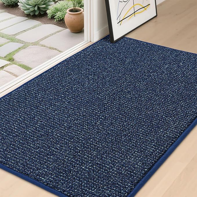 BEQHAUSE Dirt Trapper Door Mat 32" x 48", Non-Slip Washable Doormats Entrance by BEQHAUSE