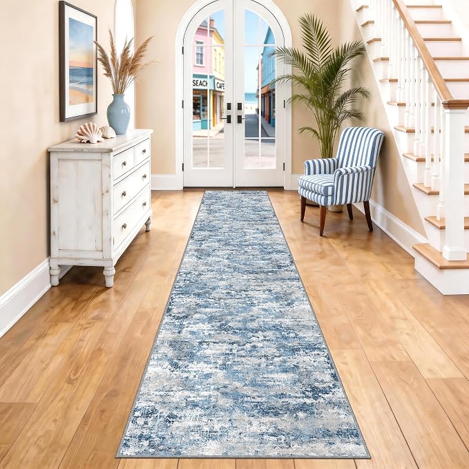 Washable Carpet Runners for Hallway 14ft-Non Slip Floor Runners for Dogs by TTelephant