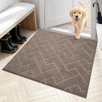 PURRUGS Dirt Trapping Door Mat 36" x 36", Non-Slip Machine Washable Entry Rug by PURRUGS
