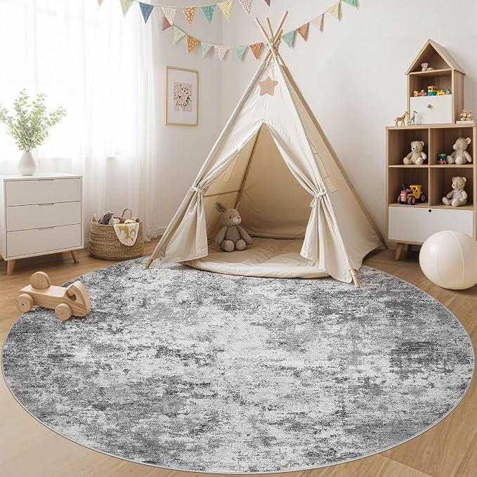 UERMEI 8ft Round Area Rug Living Room Rugs - Image 8